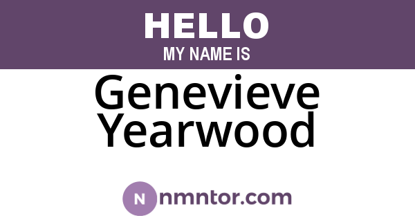 Genevieve Yearwood