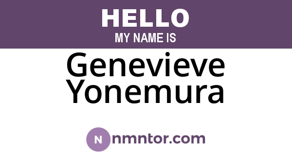 Genevieve Yonemura