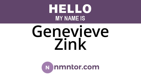 Genevieve Zink