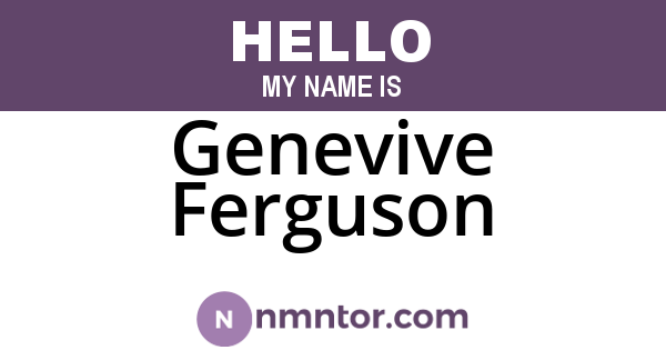 Genevive Ferguson