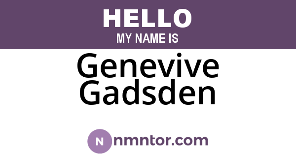 Genevive Gadsden