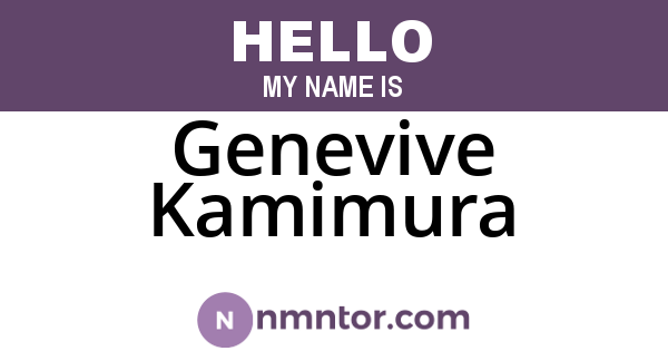 Genevive Kamimura