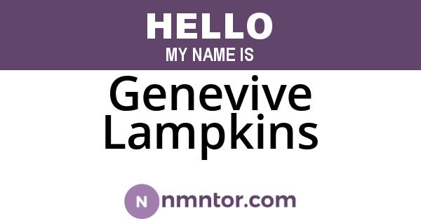 Genevive Lampkins