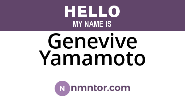Genevive Yamamoto