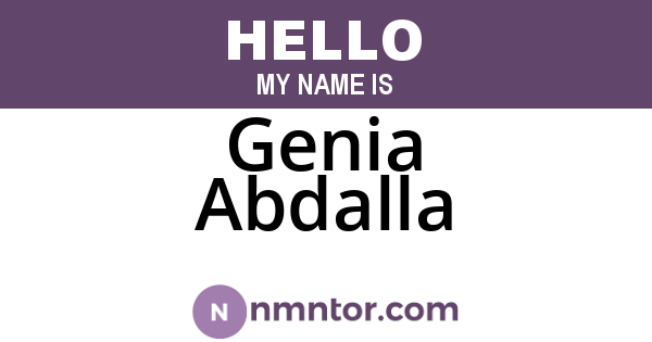 Genia Abdalla