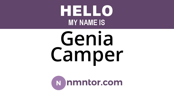 Genia Camper