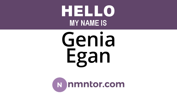 Genia Egan