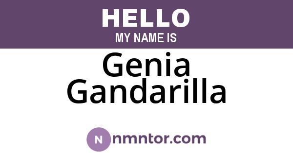 Genia Gandarilla