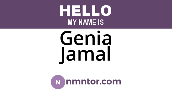 Genia Jamal