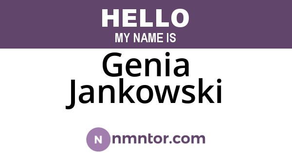 Genia Jankowski