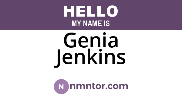 Genia Jenkins