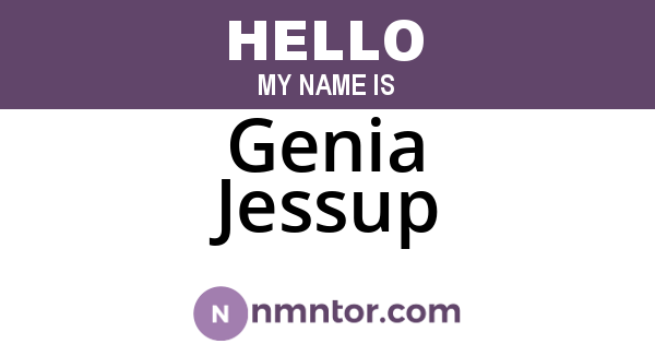 Genia Jessup