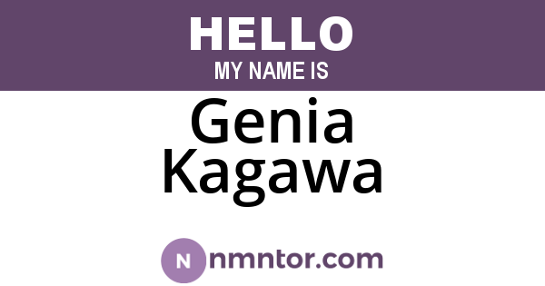 Genia Kagawa