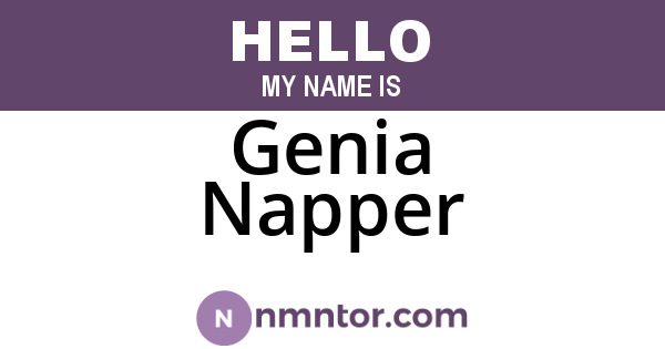 Genia Napper