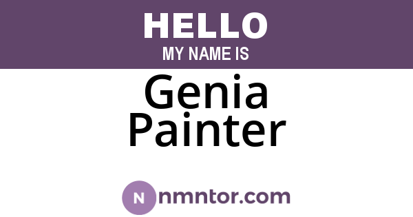 Genia Painter