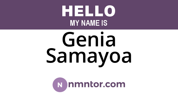 Genia Samayoa