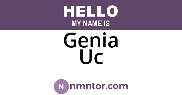 Genia Uc