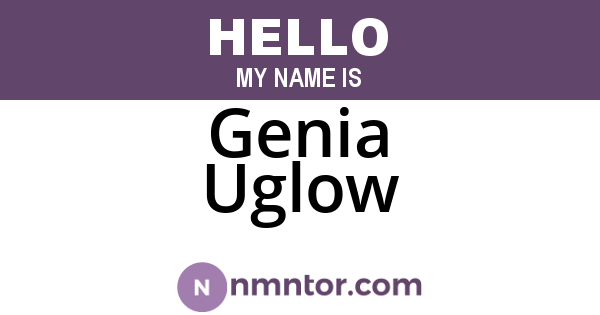 Genia Uglow