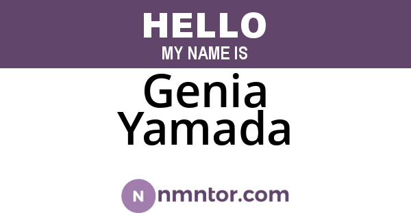 Genia Yamada