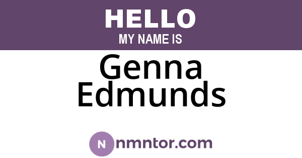 Genna Edmunds
