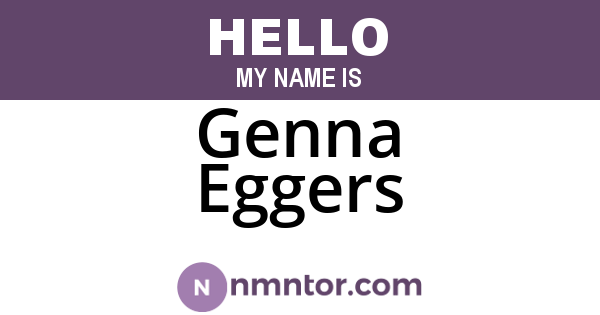 Genna Eggers