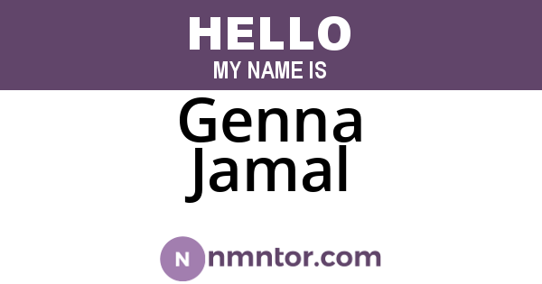 Genna Jamal