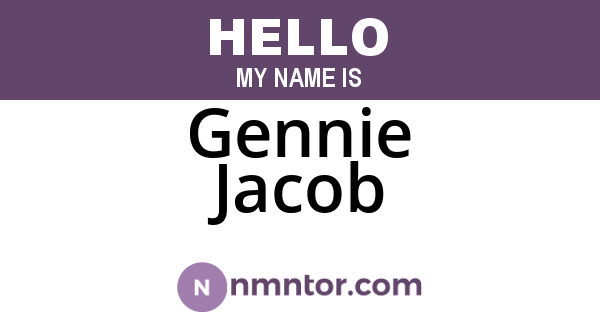 Gennie Jacob