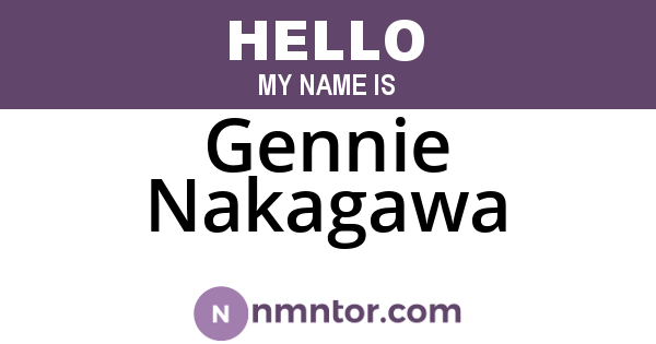Gennie Nakagawa