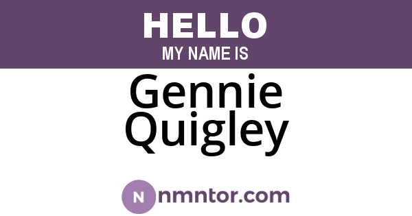 Gennie Quigley