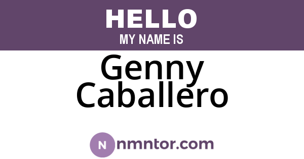 Genny Caballero