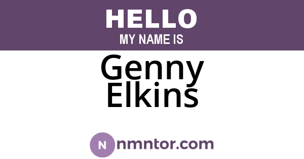 Genny Elkins
