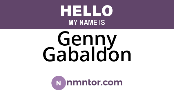 Genny Gabaldon