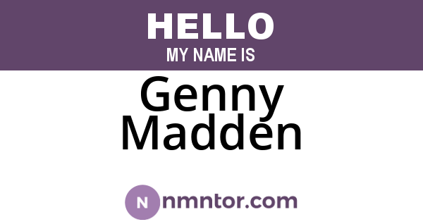 Genny Madden