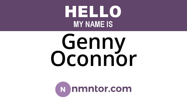 Genny Oconnor