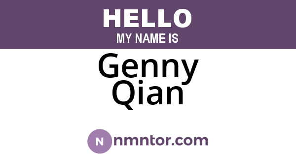 Genny Qian