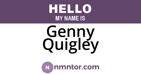 Genny Quigley