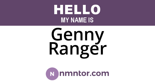 Genny Ranger