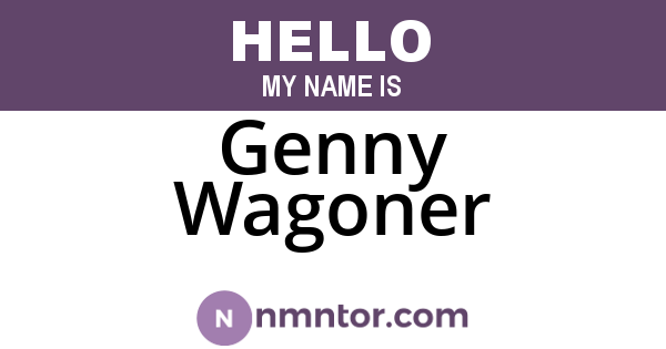 Genny Wagoner