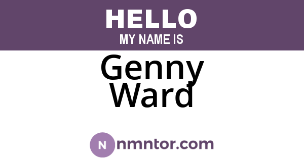 Genny Ward