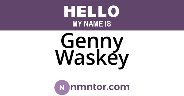Genny Waskey