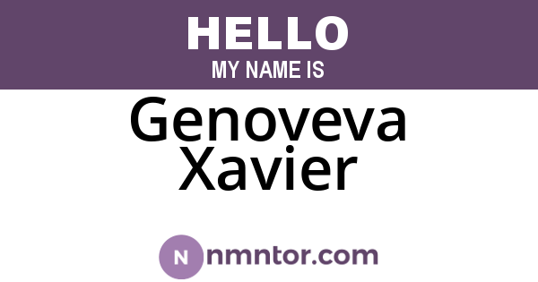 Genoveva Xavier