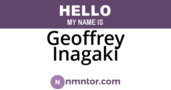 Geoffrey Inagaki