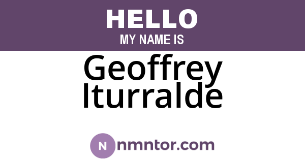 Geoffrey Iturralde