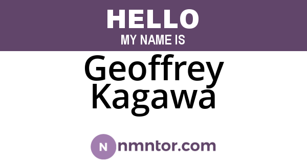 Geoffrey Kagawa