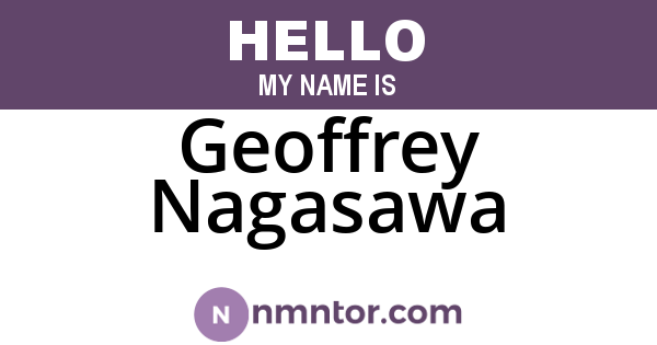 Geoffrey Nagasawa