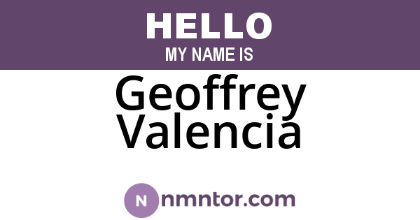 Geoffrey Valencia