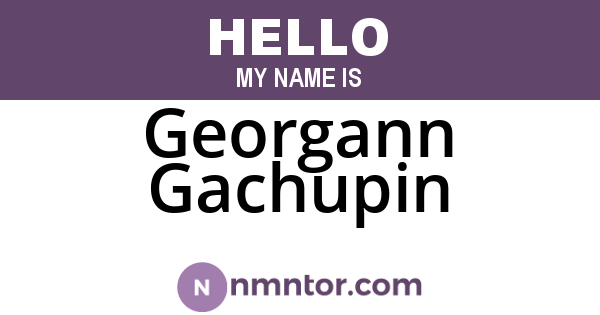 Georgann Gachupin