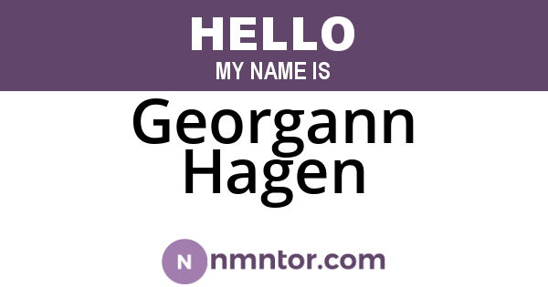 Georgann Hagen