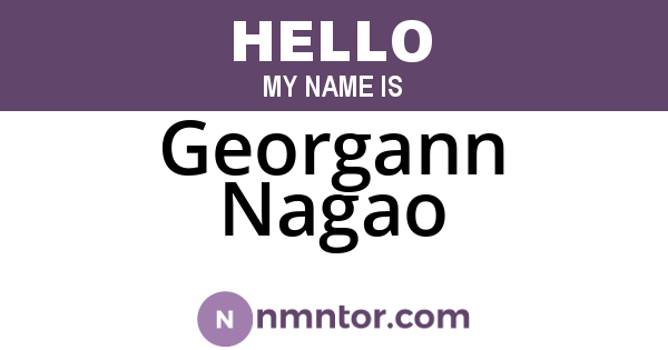 Georgann Nagao