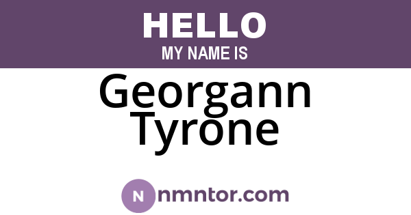 Georgann Tyrone